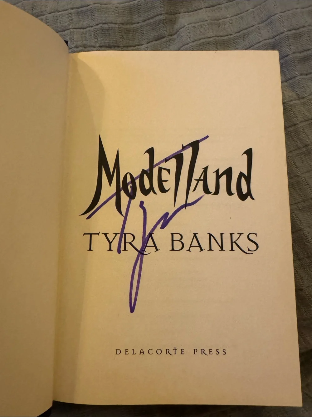 SIGNED 1st edition book | Modelland by Tyra Banks | Rare and out of print | 2011